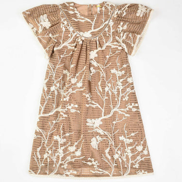Mesh Crochet Ribbon Dress - Kidichic